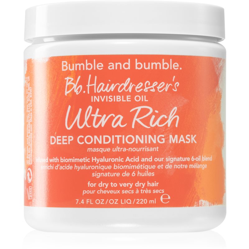 Bumble And Bumble Hairdresser's Invisible Oil Ultra Rich Deep Mask Masca Nutritiva Pentru Par Foarte Uscat 200 Ml