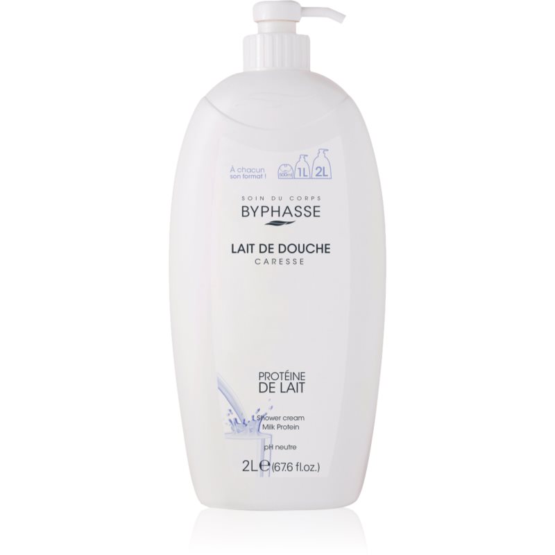 BYPHASSE Milk Protein cremă pentru duș 2000 ml