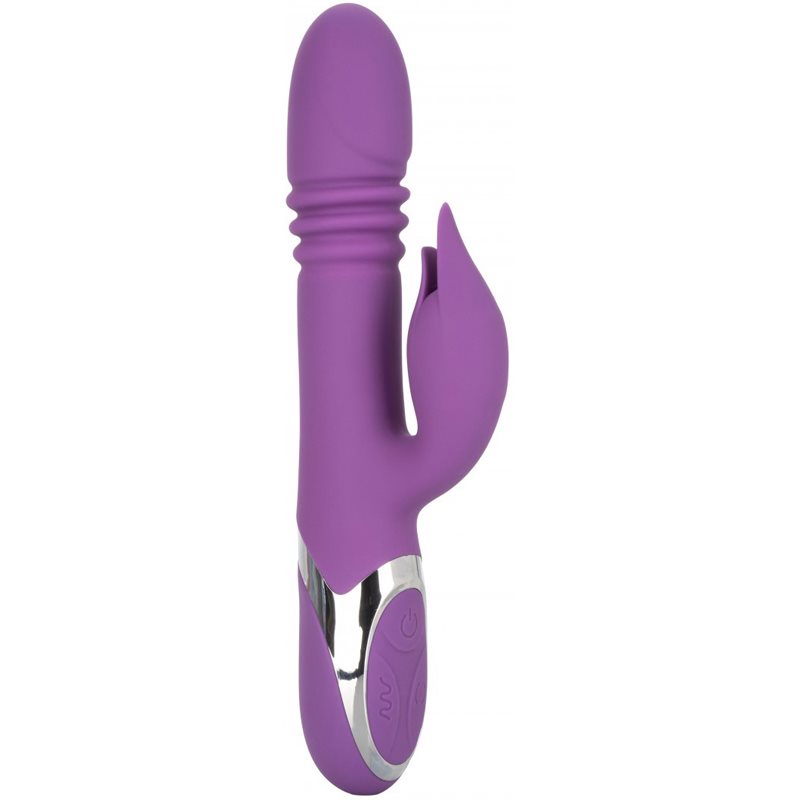 California Exotic Enchanted Kisser vibrator cu stimularea clitorisului Purple 23,5 cm