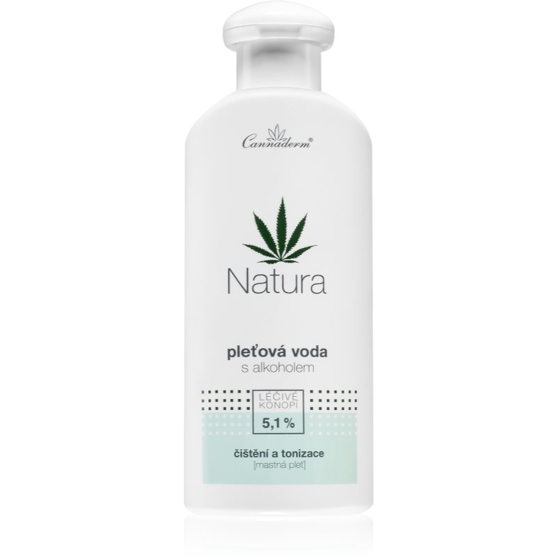 Cannaderm Natura Face tonic for oily skin lotiune astringenta cu ulei de canepa 200 ml