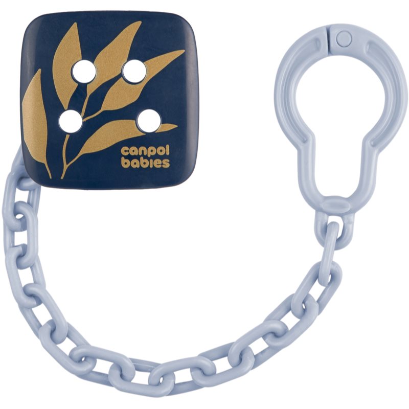 Canpol babies Gold Soothers Holder lanț pentru suzetă Blue 1 buc