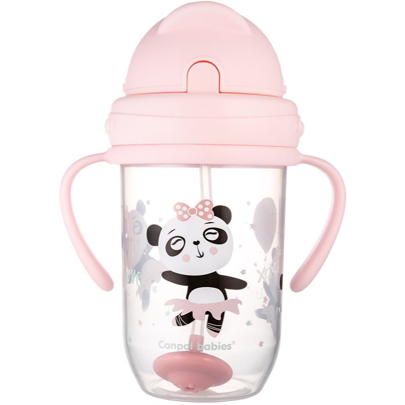 Canpol babies Exotic Animals Cup With Straw ceasca cu pai 270 ml