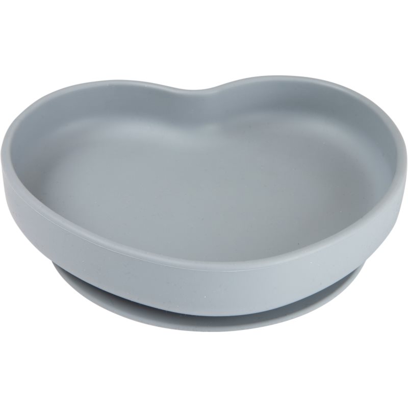 canpol babies Heart farfurie cu ventuză Grey 1 buc