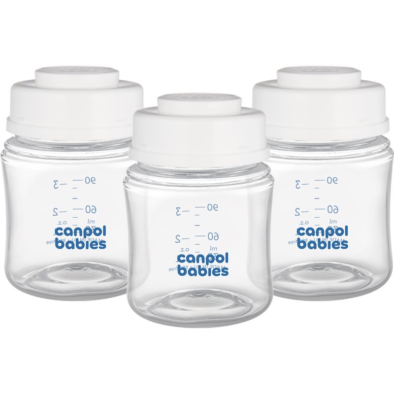 Canpol babies Bottle Set biberon pentru păstrarea laptelui matern 0 m+ 3x120 ml