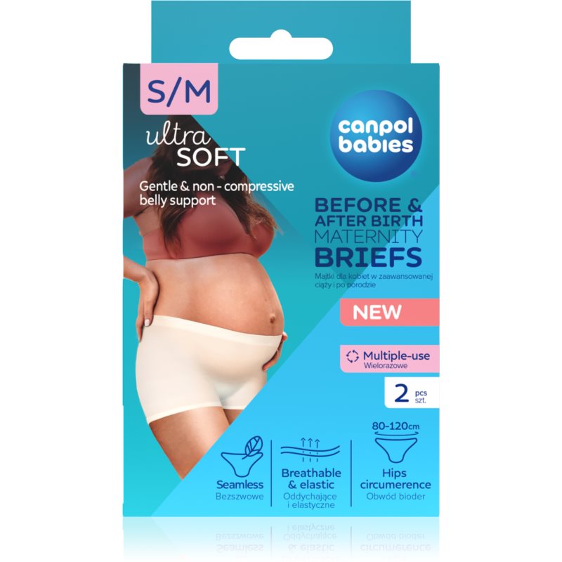 Canpol babies Maternity Briefs chiloți pentru sarcină și post-partum 2 in 1 mărime S/M 2 buc