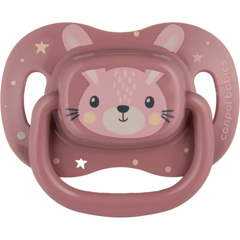 Canpol babies Cute Animals Soother 18m+ suzetă Pink 1 buc