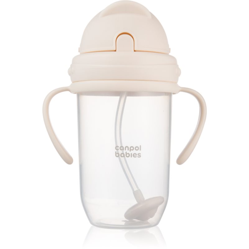 Canpol babies Cup ceasca cu greutăți Nude 6m+ 270 ml