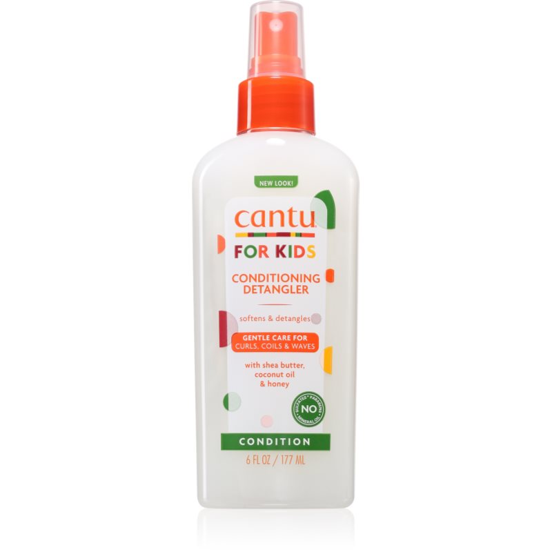 CANTU For Kids Care Detangler spray pentru par usor de pieptanat pentru par ondulat si cret 177 ml
