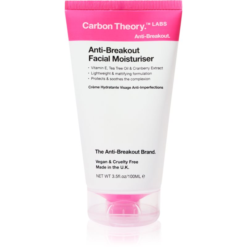 Carbon Theory Anti-Breakout Facial Moisturiser crema de fata hidratanta impotriva imperfectiunilor pielii 100 ml