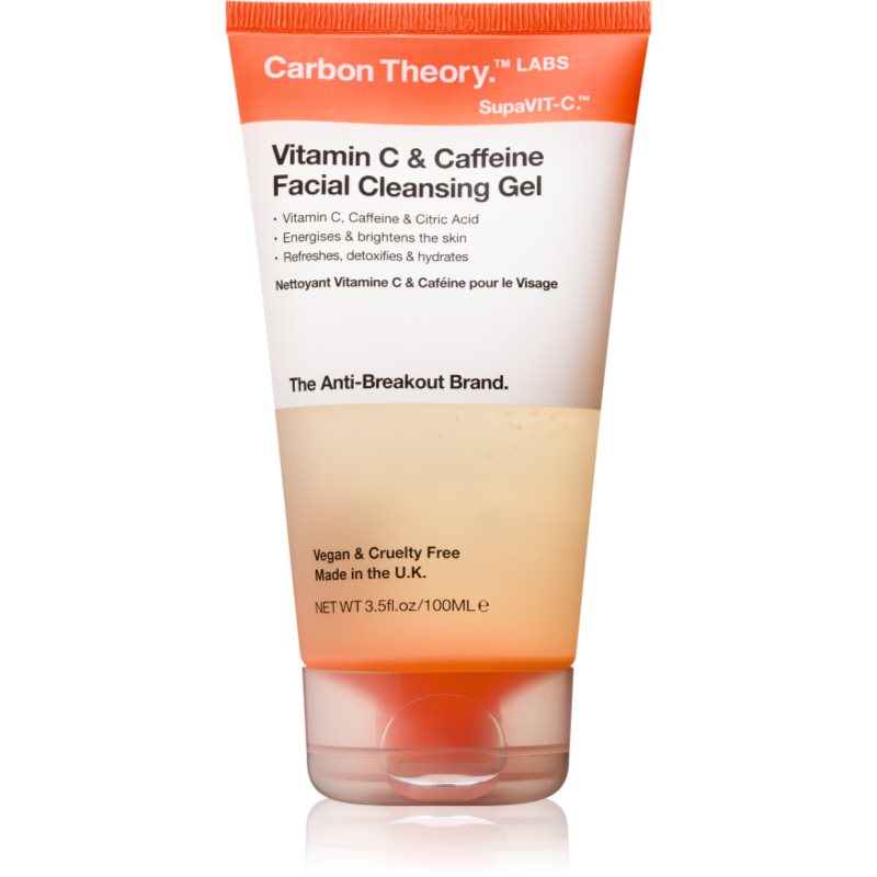 Carbon Theory Vitamin C & Caffeine gel de curățare cu efect energizant cu cafeina 100 ml