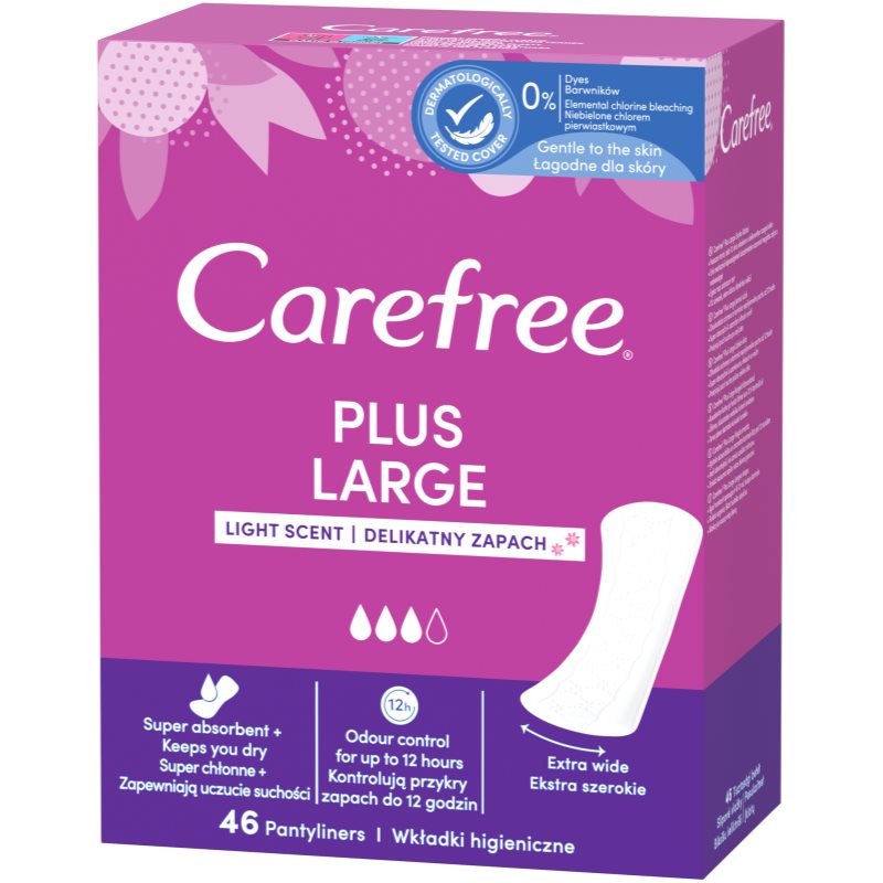 Carefree Plus Large Light Scent absorbante 46 buc