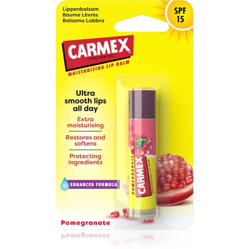 Carmex Pomegranate balsam pentru buze cu efect hidratant SPF 15 4.25 g