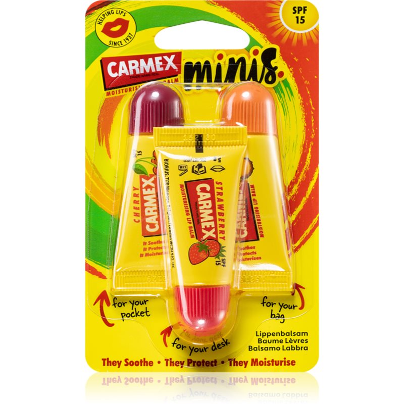 Carmex Minis Seturi pentru voiaj(pentru buze uscate) SPF 15