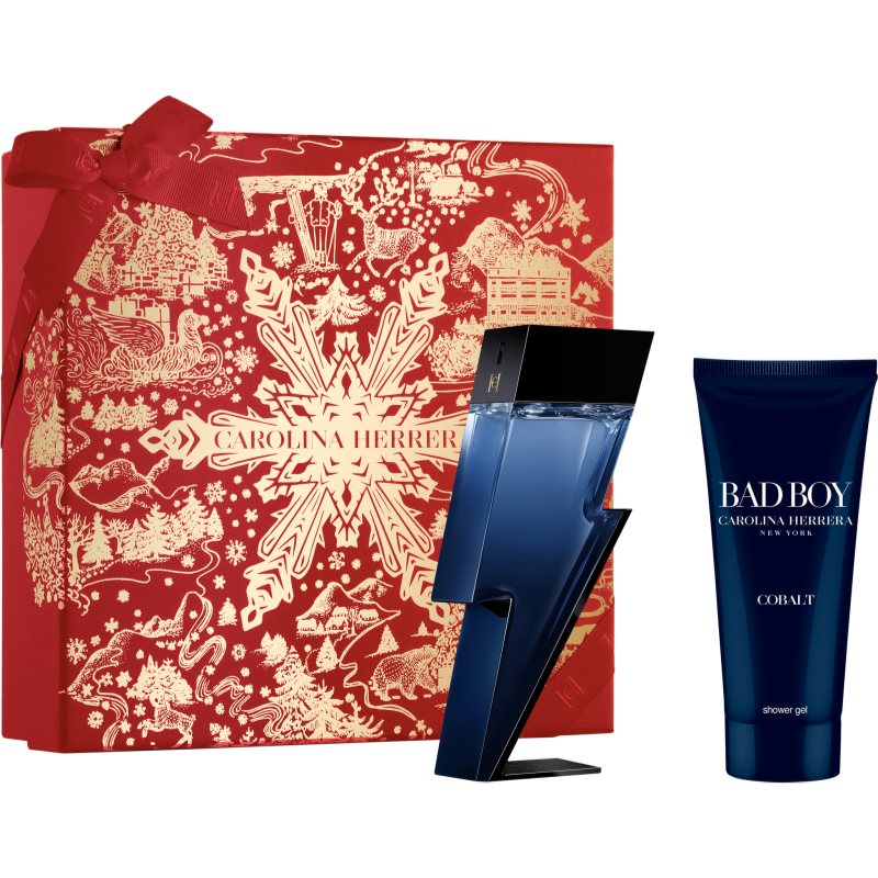 Carolina Herrera Bad Boy Cobalt set cadou pentru bărbați