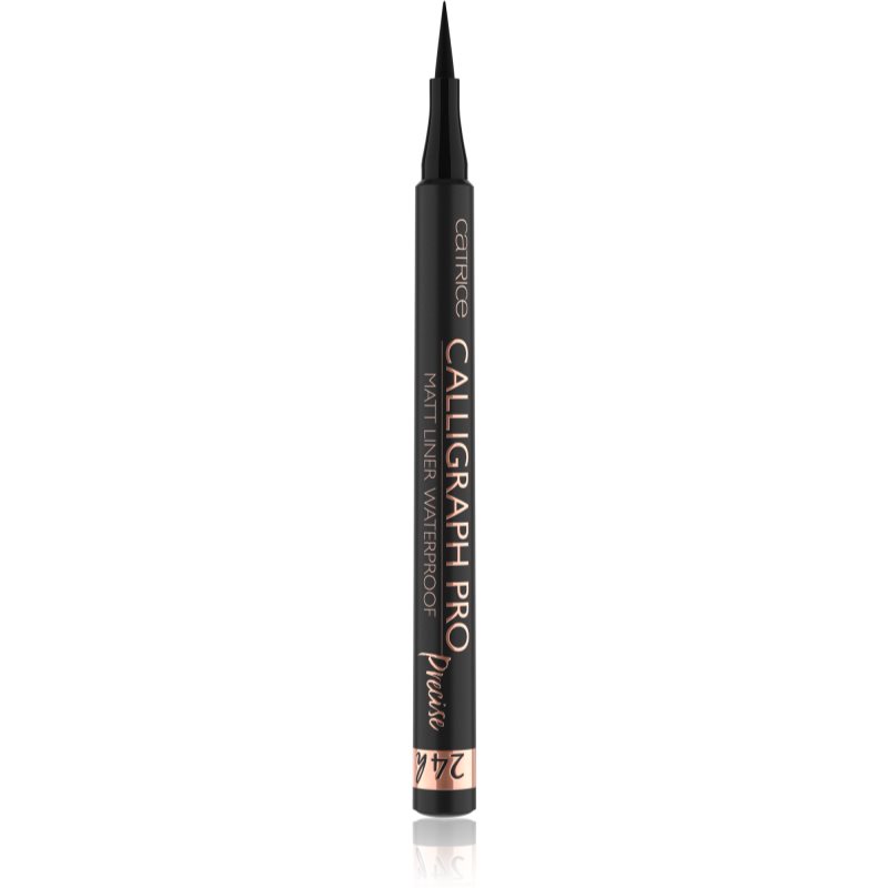 Catrice Calligraph Pro Precise 24h Matt dermatograf rezistent la apă culoare 010 Intense Black Waterproof 1,2 ml