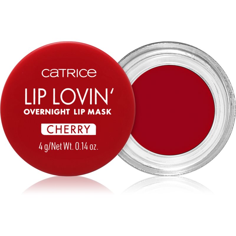 Catrice Lip Lovin\' mască hidratantă pentru buze pentru noapte culoare 020 Cherry Pop 4 g