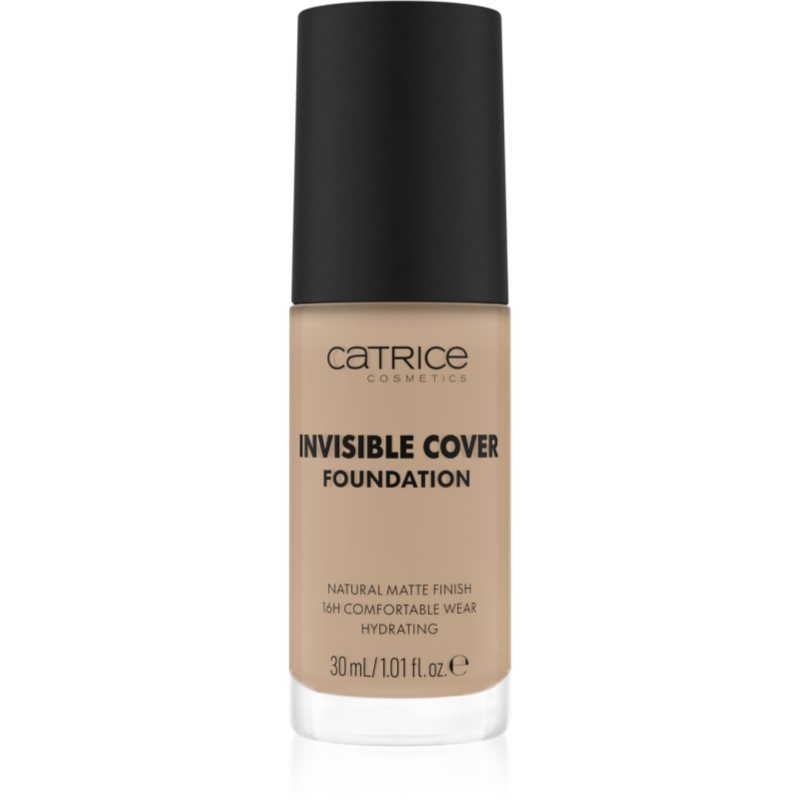 Catrice Invisible Cover Foundation makeup lichid cu efect matifiant culoare 017N 30 ml