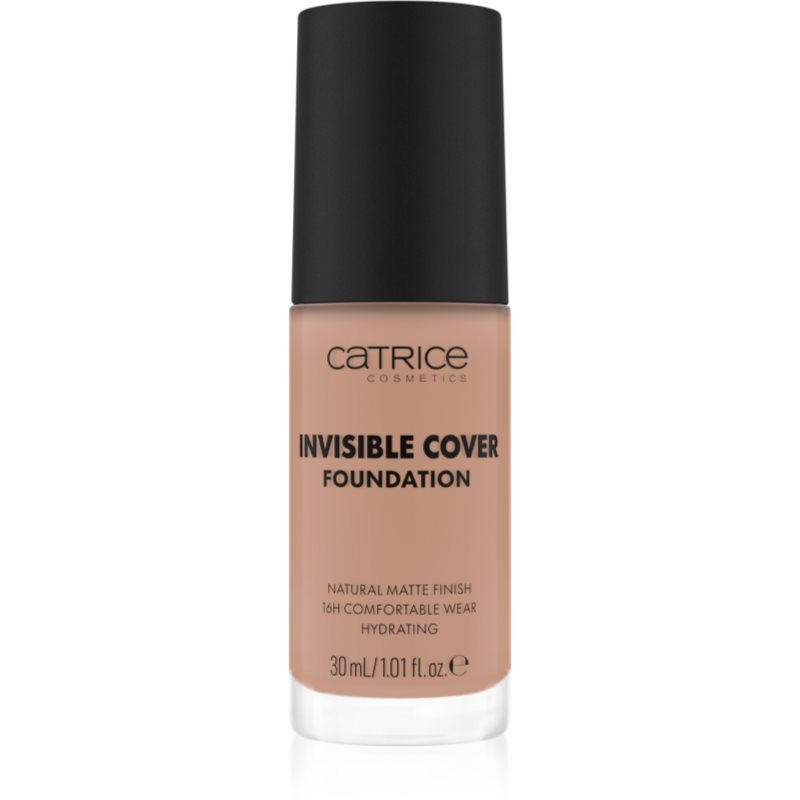 Catrice Invisible Cover Foundation makeup lichid cu efect matifiant culoare 035C 30 ml