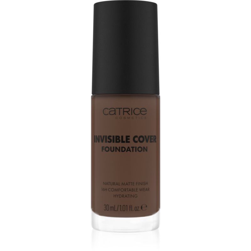 Catrice Invisible Cover Foundation makeup lichid cu efect matifiant culoare 080W 30 ml