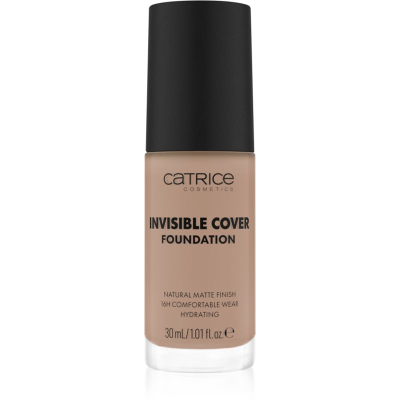 Catrice Invisible Cover Foundation makeup lichid cu efect matifiant culoare 030N 30 ml