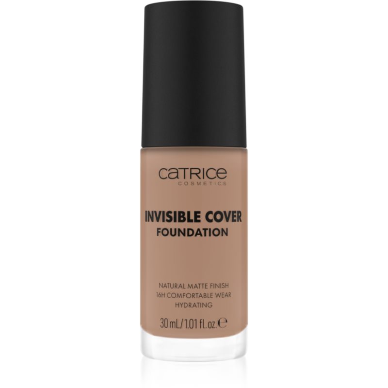 Catrice Invisible Cover Foundation makeup lichid cu efect matifiant culoare 037W 30 ml