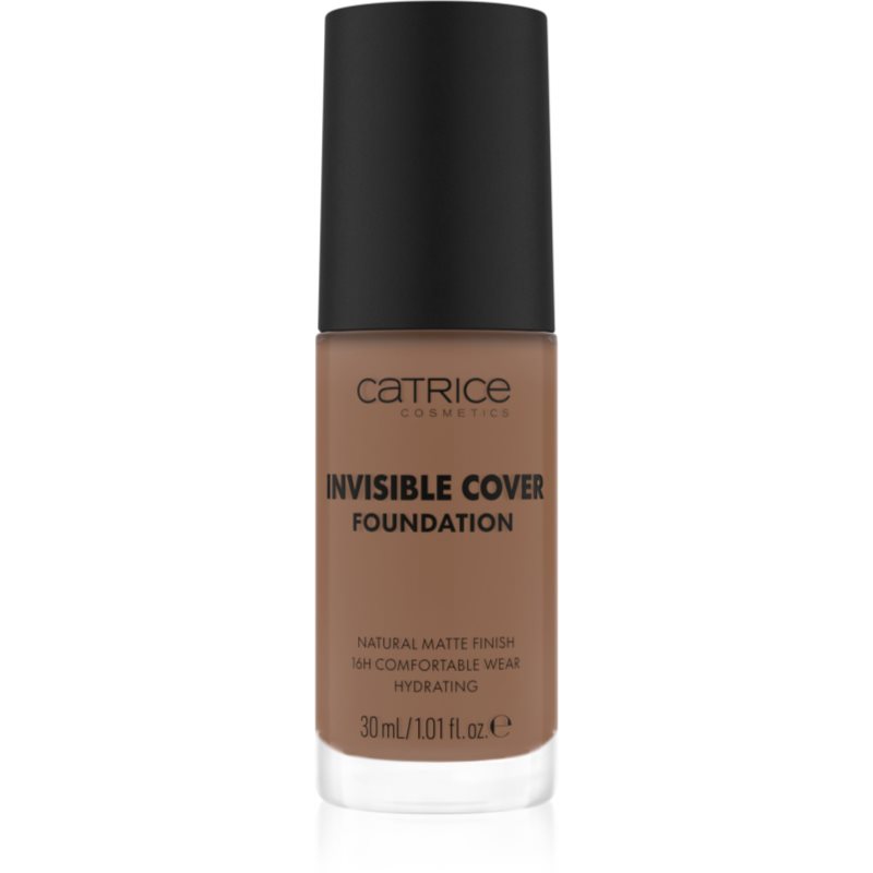 Catrice Invisible Cover Foundation makeup lichid cu efect matifiant culoare 055W 30 ml