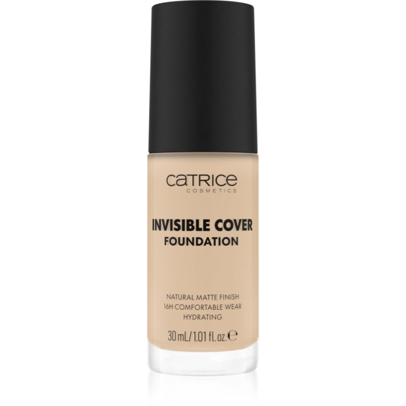 Catrice Invisible Cover Foundation makeup lichid cu efect matifiant culoare 002N 30 ml