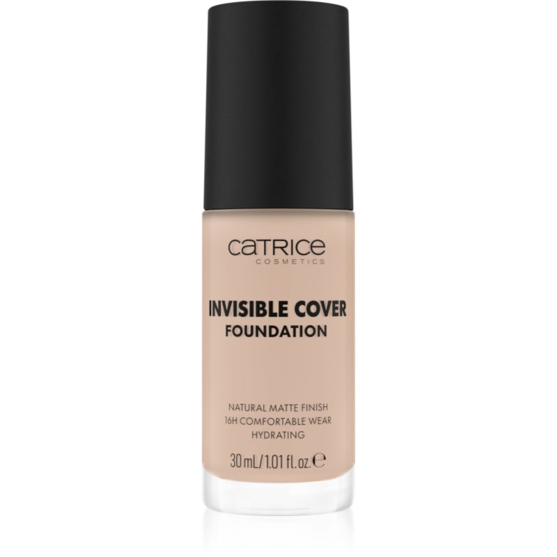 Catrice Invisible Cover Foundation makeup lichid cu efect matifiant culoare 007C 30 ml