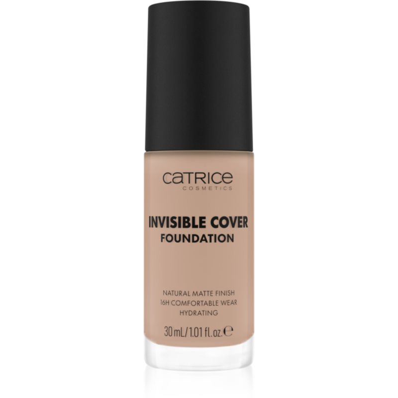 Catrice Invisible Cover Foundation makeup lichid cu efect matifiant culoare 020N 30 ml