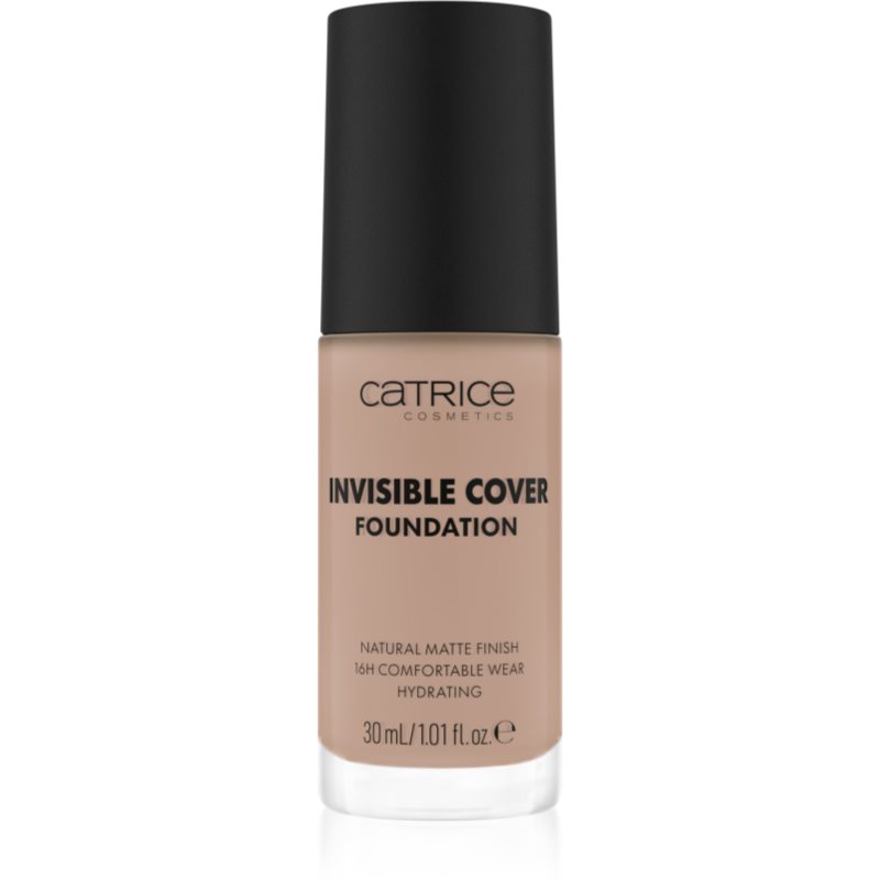 Catrice Invisible Cover Foundation makeup lichid cu efect matifiant culoare 022C 30 ml