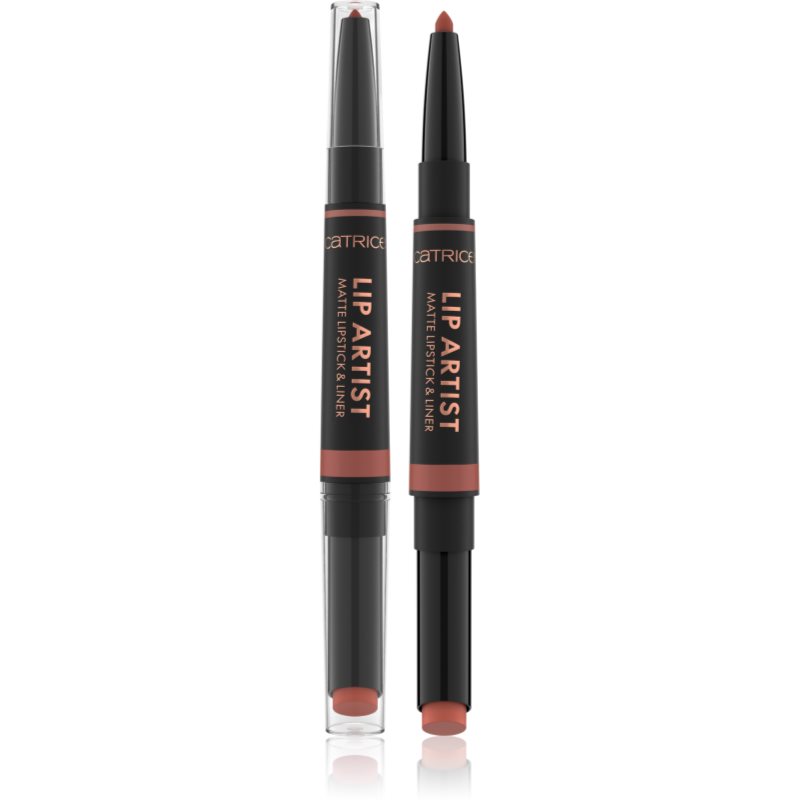 Catrice Lip Artist Matte Lipstick & Liner ruj + creion contur pentru buze cu efect matifiant culoare 030 Best Friends Forever 1.74 g