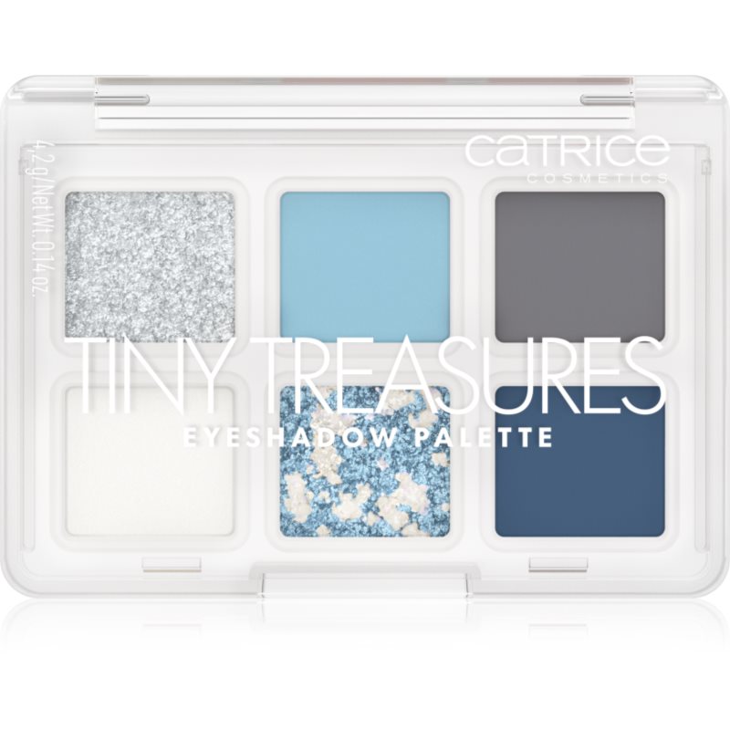 Catrice Tiny Treasures paletă cu farduri de ochi culoare 040 Icy Whisper 4.2 g
