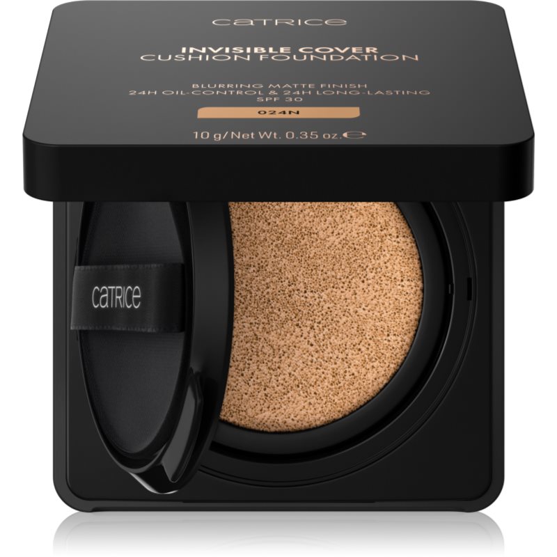 Catrice Invisible Cover Cushion Foundation machiaj matifiant în burete SPF 30 culoare C024N 10 g
