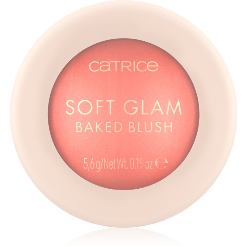 Catrice Soft Glam blush cu efect iluminator culoare 030 Cheeky Coral 5.6 g
