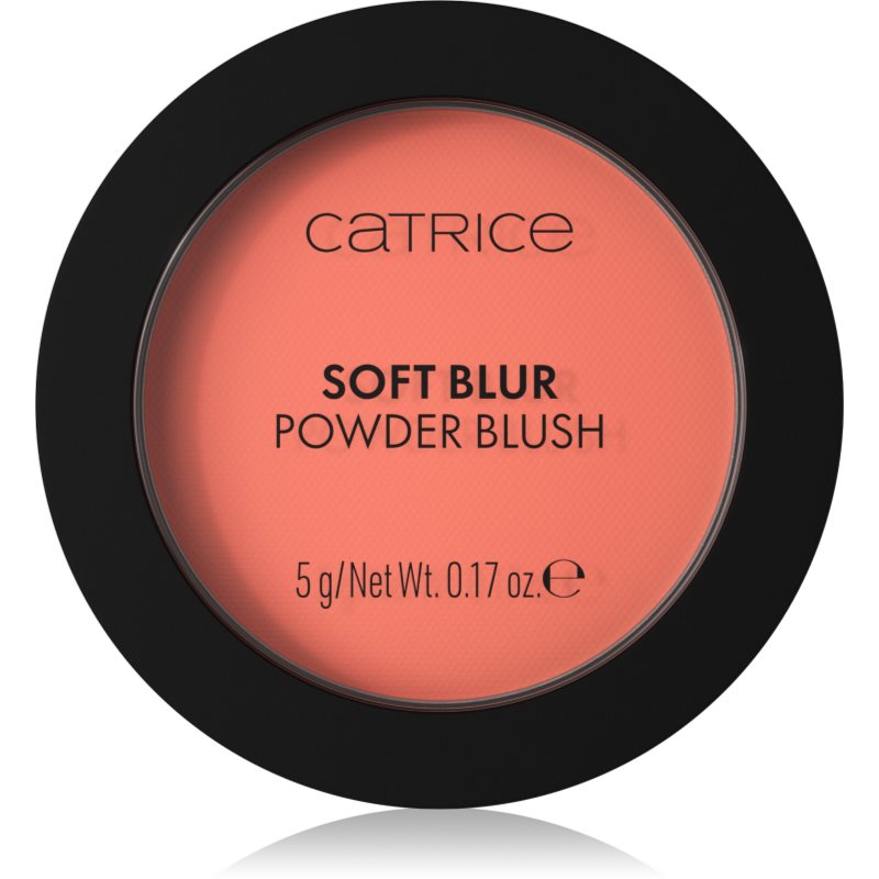 Catrice Soft Blur Powder Brush fard de obraz sub forma de pudra cu efect matifiant culoare 020 Coral Cloud 5 g