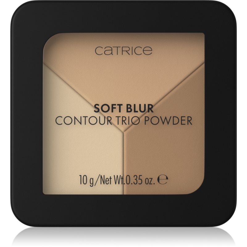 Catrice Soft Blur Contour Trio Powder Patela pentru conturul fetei cu efect matifiant culoare 10 g