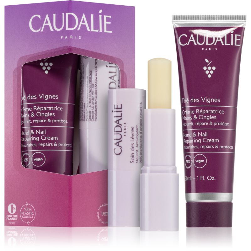 Caudalie Thé Des Vignes Hand & Lip Duo set cadou nutritie si hidratare