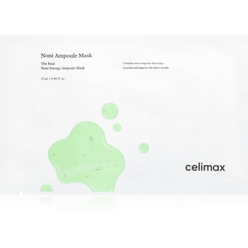 celimax The Real Noni mască textilă hidratantă pentru fermitatea pielii 25 ml