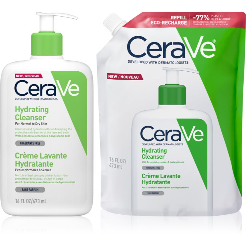 CeraVe Hydrating Cleanser set cu efect de hidratare
