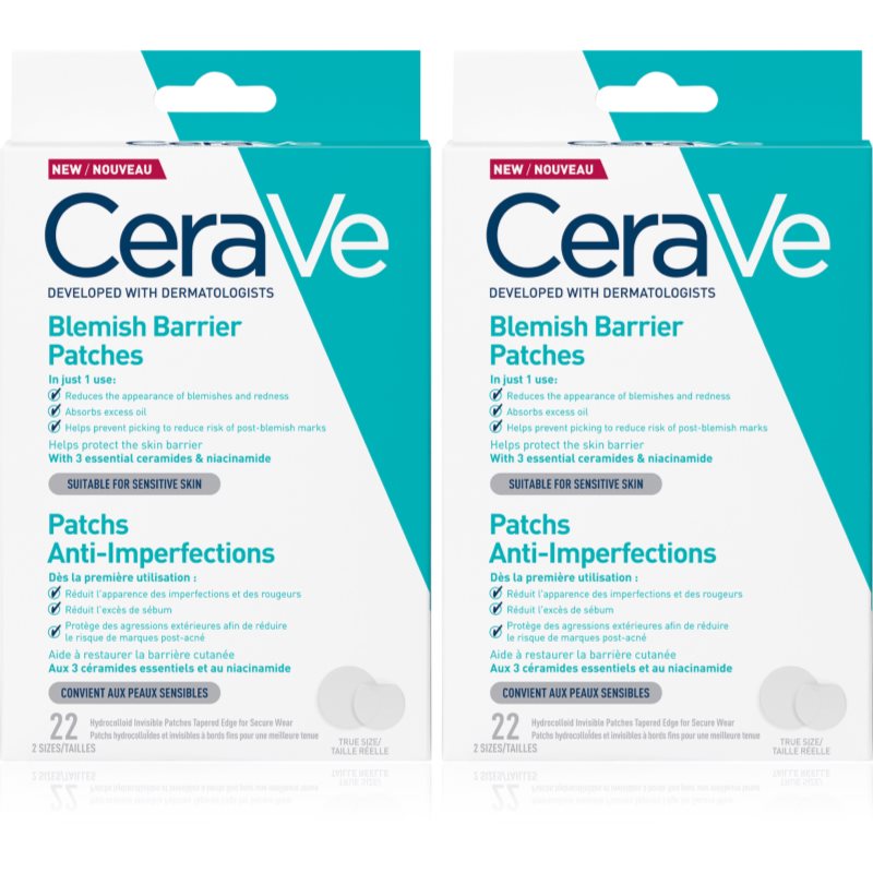 CeraVe Blemish Control Barrier Patches set impotriva imperfectiunilor pielii cauzate de acnee