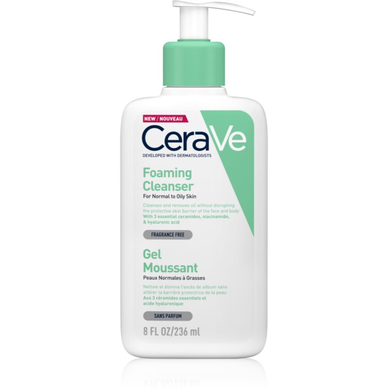 CeraVe Cleansers gel spumant de curatare pentru piele normala si grasa 236 ml