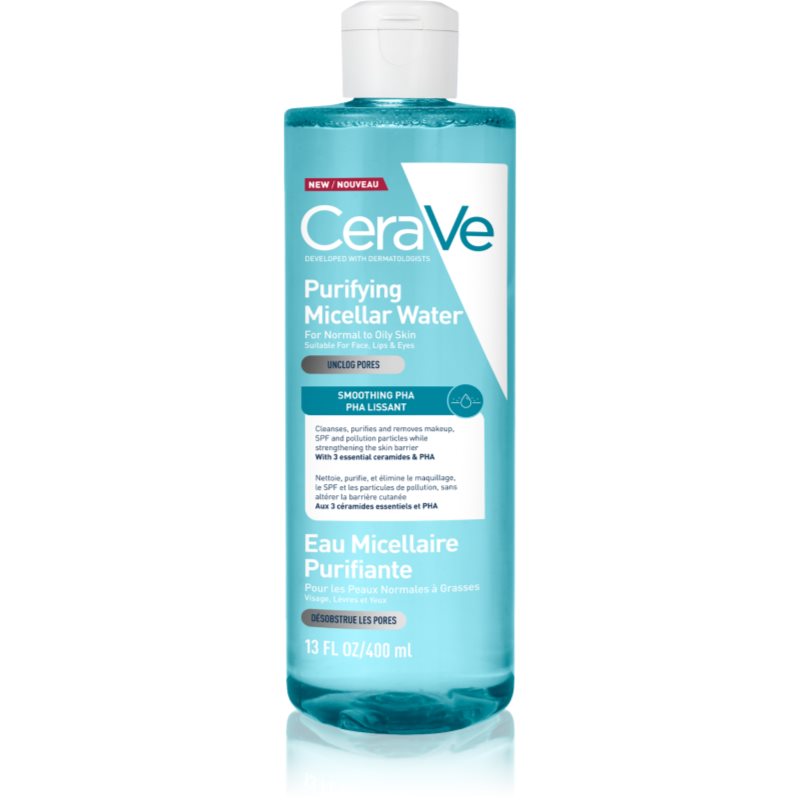 CeraVe Micellar Water Purifying apa pentru curatare cu particule micele pentru piele normala si grasa 400 ml