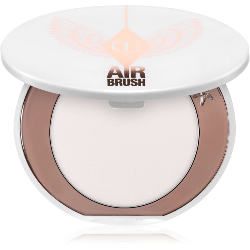 Charlotte Tilbury Airbrush Brightening Flawless Finish pudră compactă iluminatoare pachet pentru calatorie culoare Fair-Medium 3.4 g