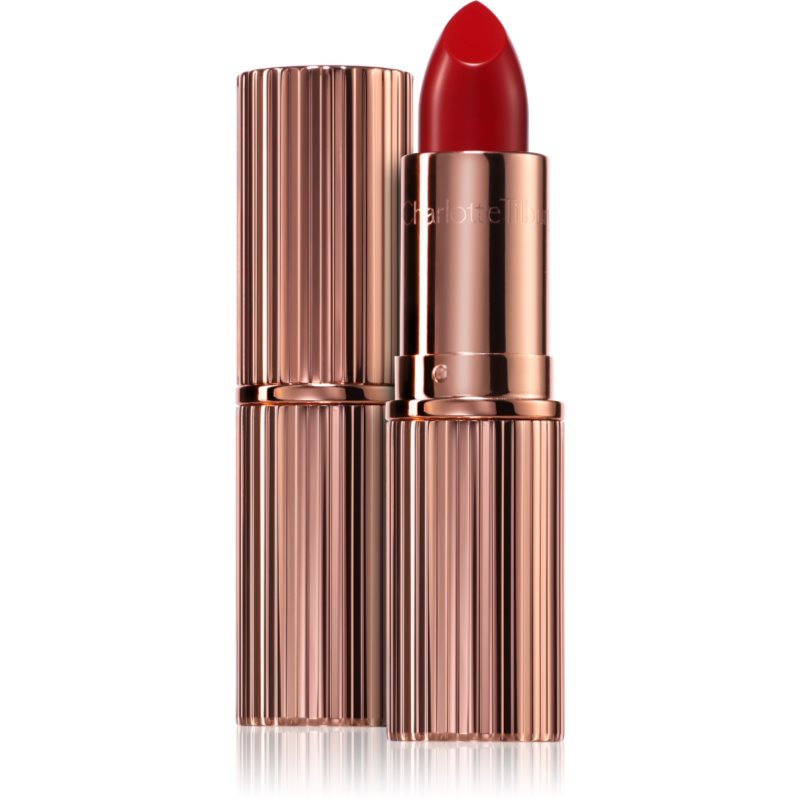 Charlotte Tilbury K.I.S.S.I.N.G ruj cremos cu finisaj satinat culoare So Red 3.5 g