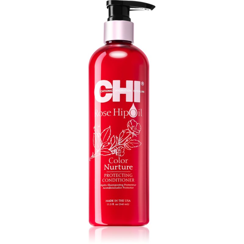 CHI Rose Hip Oil Conditioner balsam pentru păr vopsit 340 ml