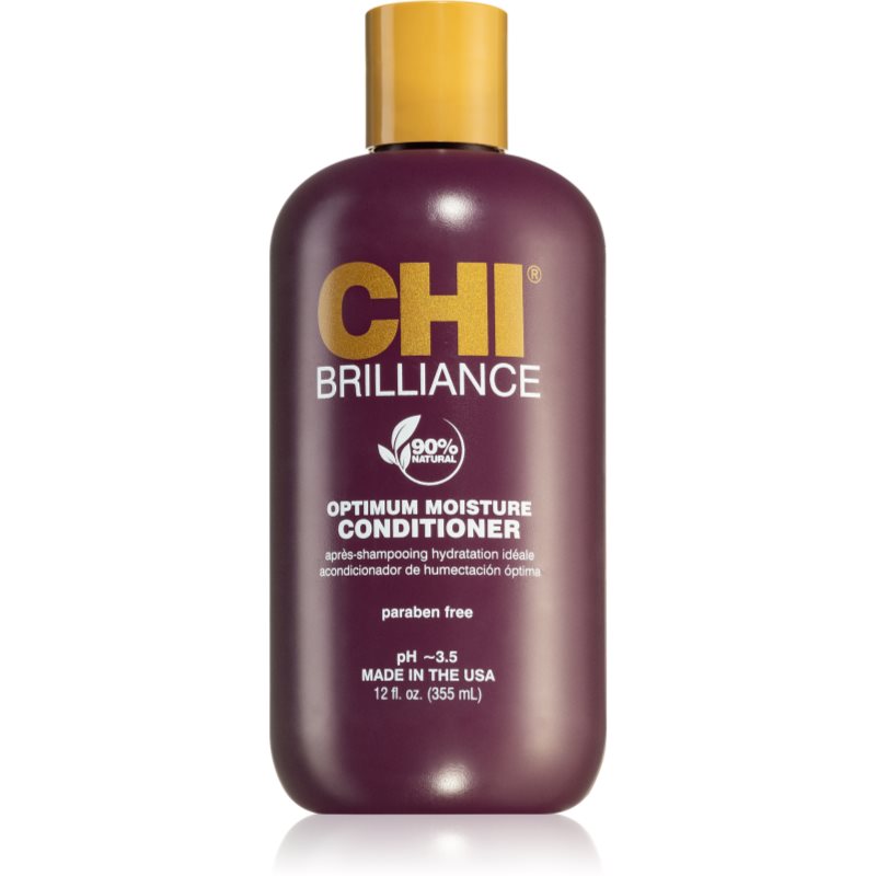 CHI Brilliance Optimum Moisture Conditioner balsam hidratant pentru păr uscat și deteriorat 355 ml