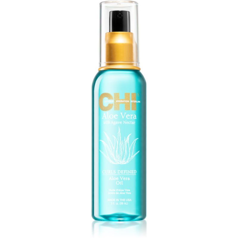 CHI Aloe Vera Curls Defined ulei uscat pentru păr creț 89 ml