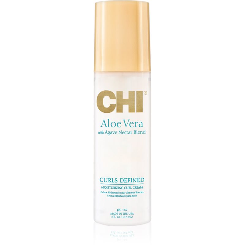 CHI Aloe Vera Moisturizing Curl Cream spray care nu necesita clatire pentru par ondulat si cret 147 ml