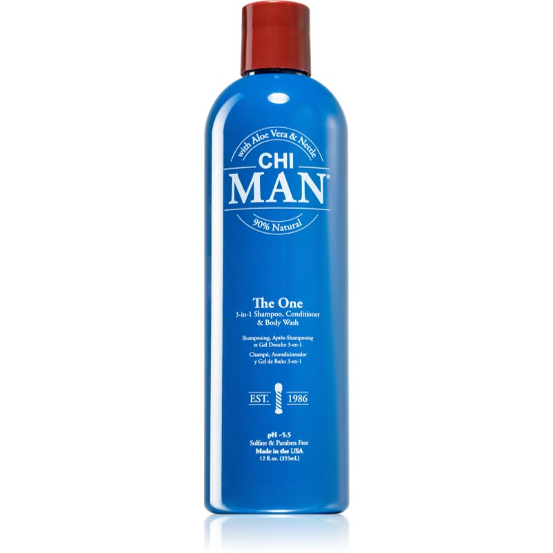 CHI Man The One șampon, balsam și gel de duș 3 în 1 355 ml