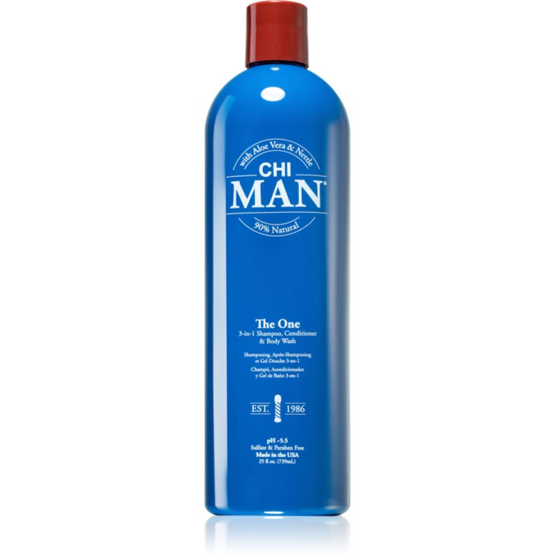 CHI Man The One șampon, balsam și gel de duș 3 în 1 739 ml